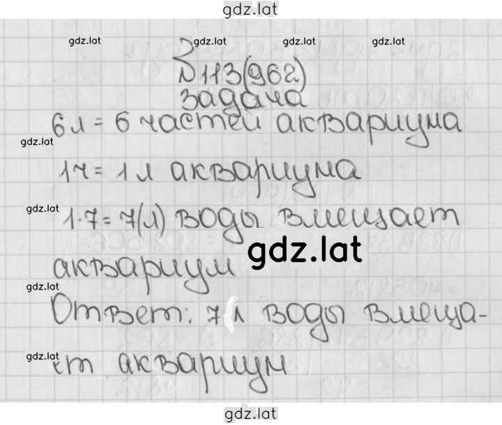 Решение задания № 113 (962) — страница 1