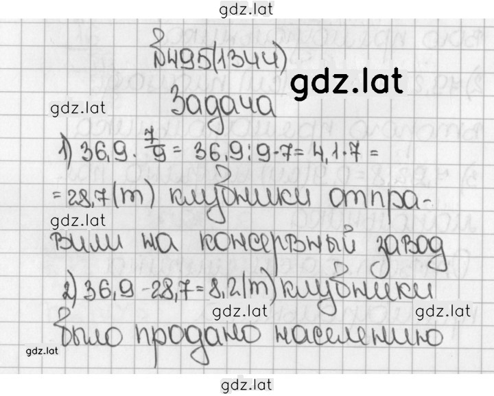 Решение задания № 495 (1344) — страница 1