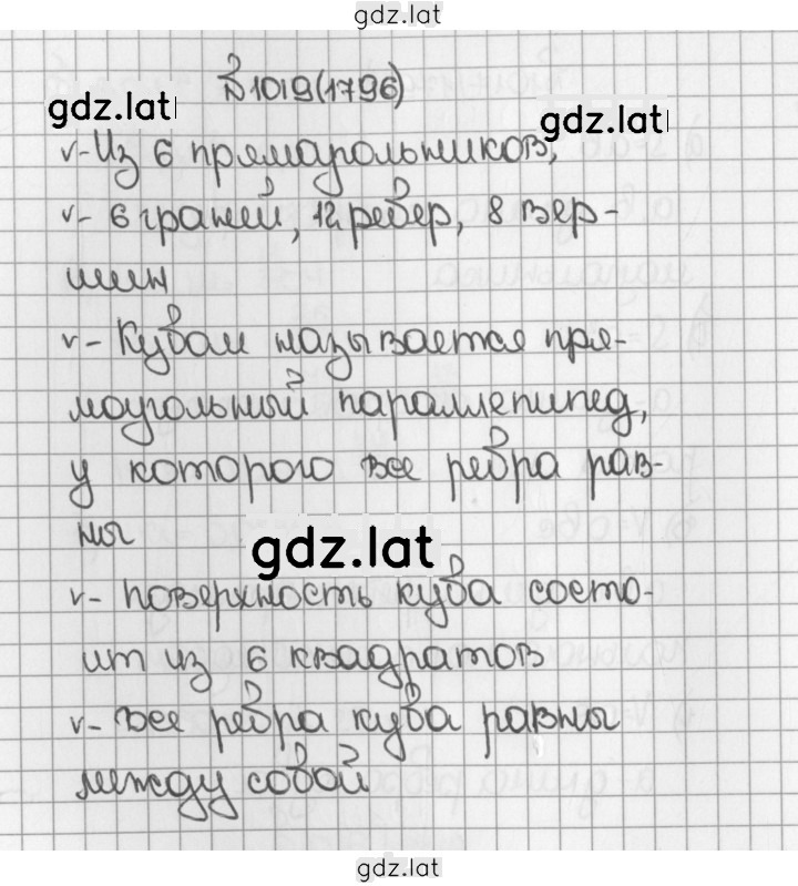 Решение задания № 1796 (1019) — страница 1