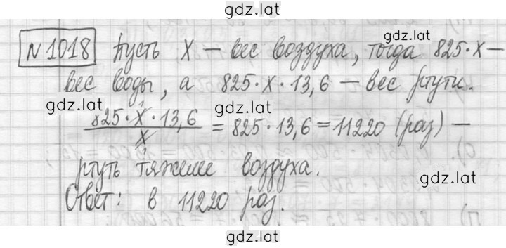Решение задания № 1018 — страница 1