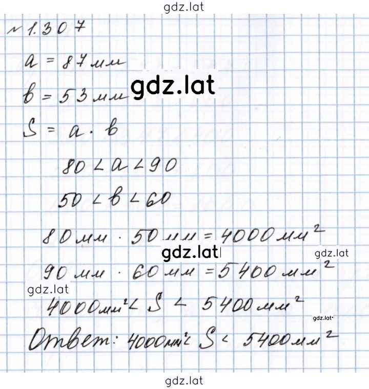 Решение задания № 1.307 (307) — страница 1