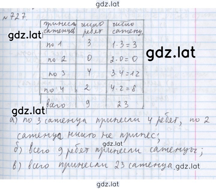 Решение задания № 727 — страница 1