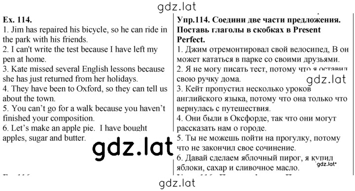 Решение задания № 114 — страница 1