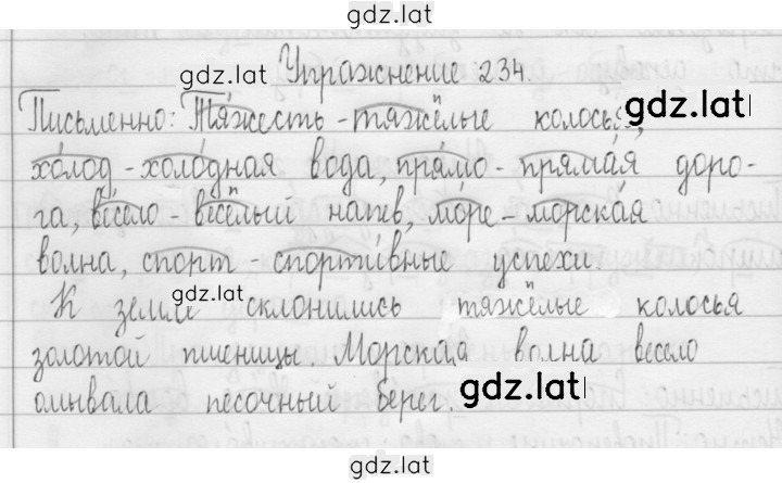 Решение задания № 234 — страница 1