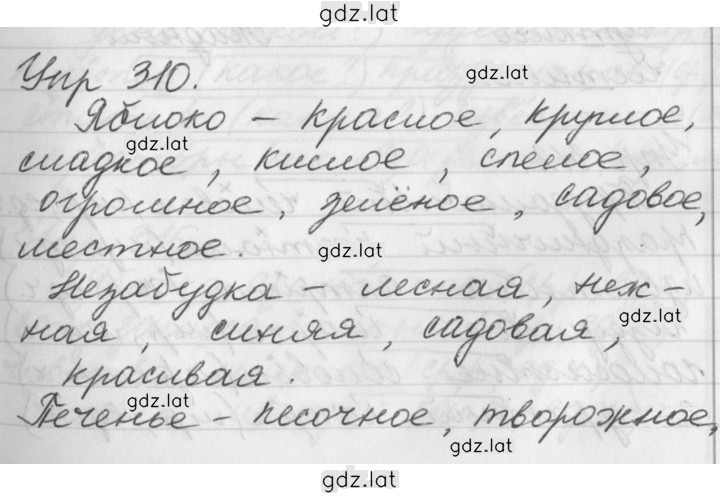Решение задания № 310 — страница 1