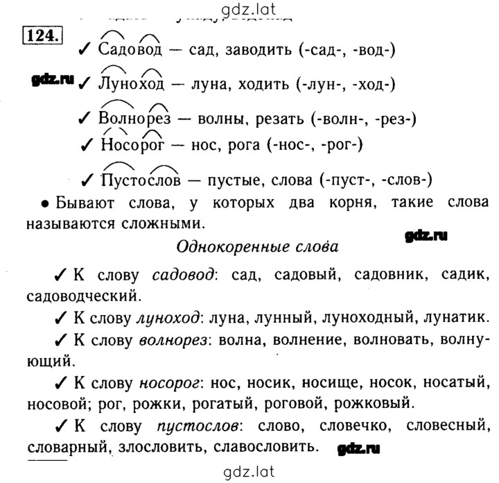 Решение задания № 124 — страница 1