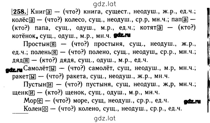 Решение задания № 258 — страница 1