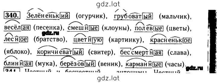 Решение задания № 340 — страница 1