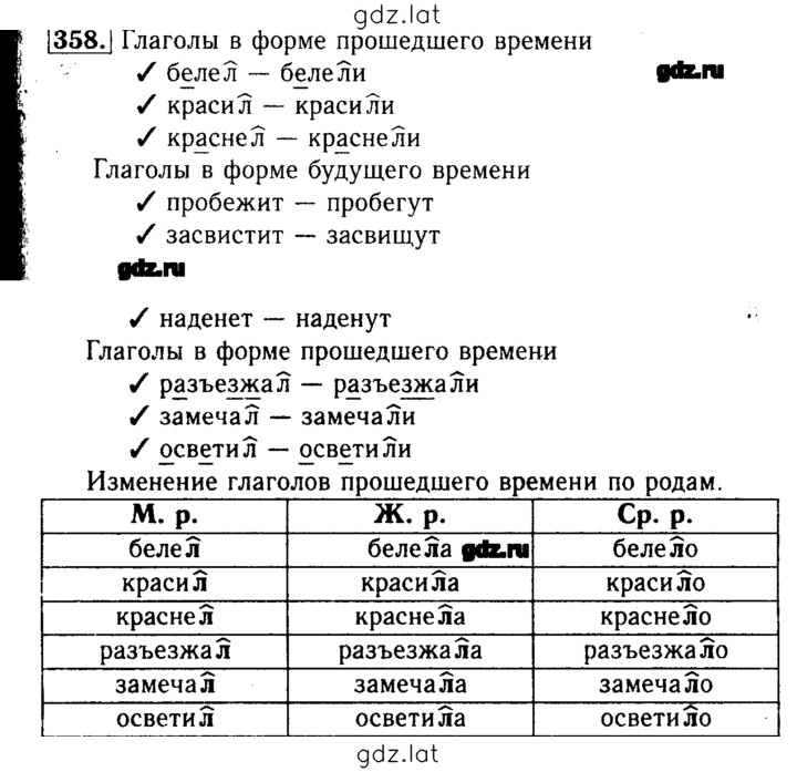 Решение задания № 358 — страница 1