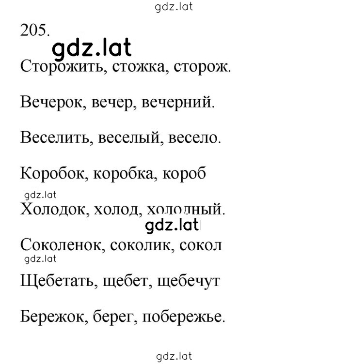 Решение задания № 205 — страница 1