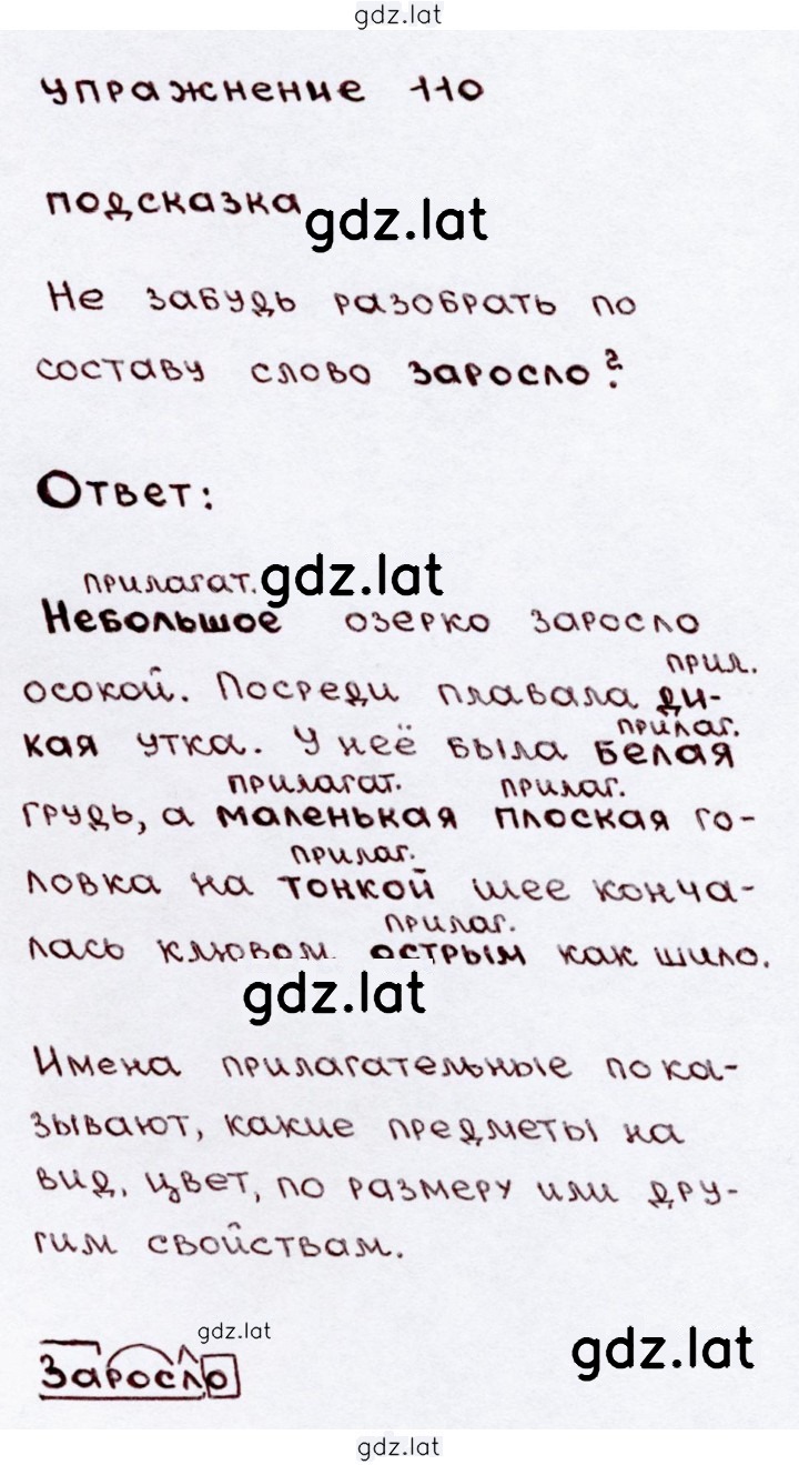 Решение задания № 110 — страница 1