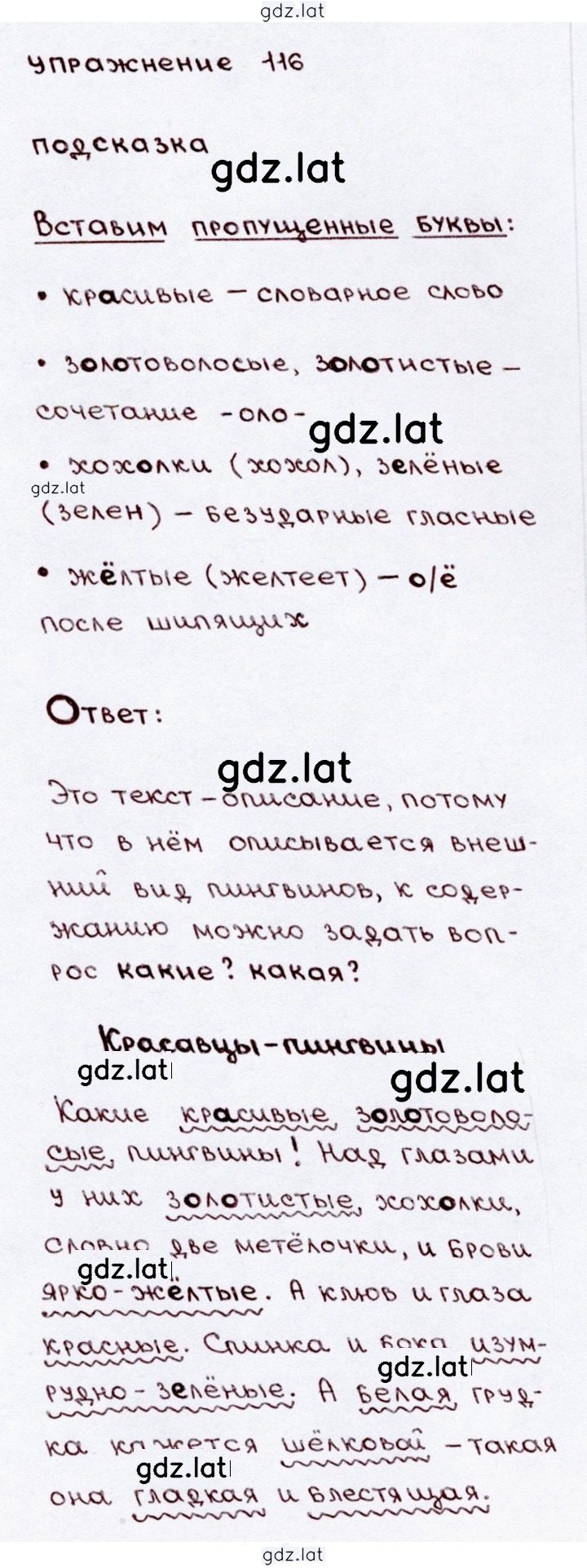 Решение задания № 116 — страница 1