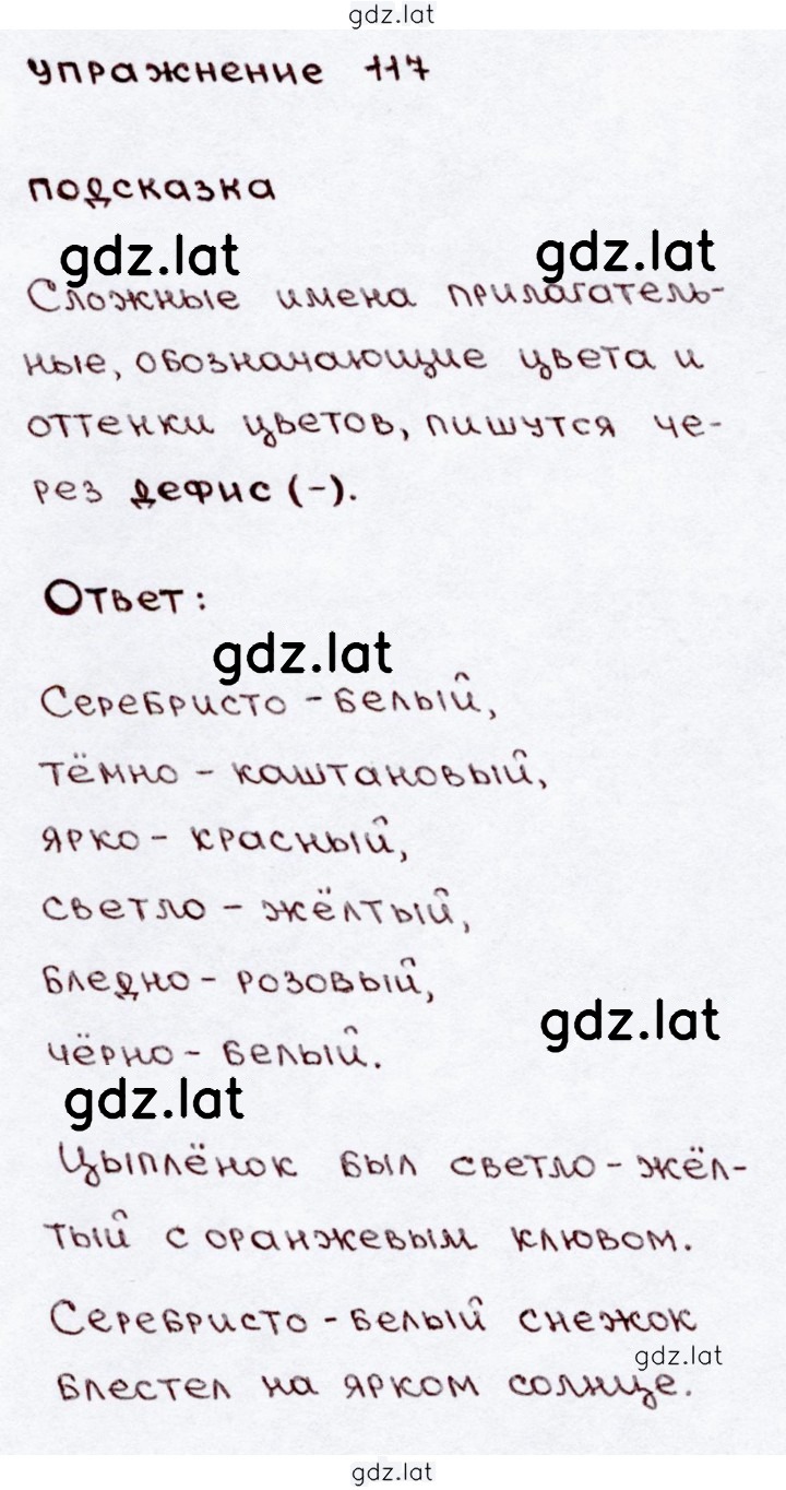 Решение задания № 117 — страница 1