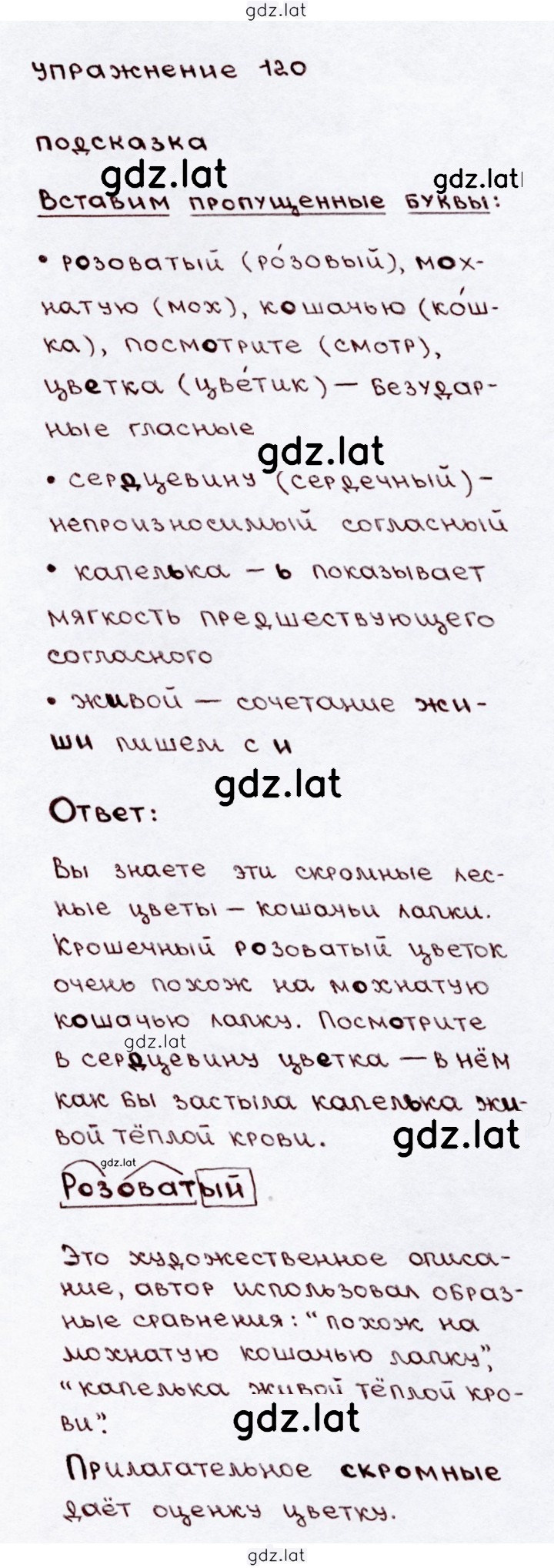 Решение задания № 120 — страница 1