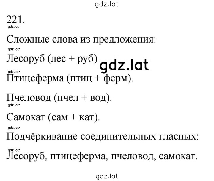 Решение задания № 221 — страница 1