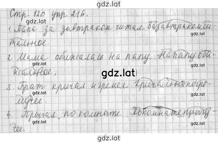 Решение задания № 216 — страница 1