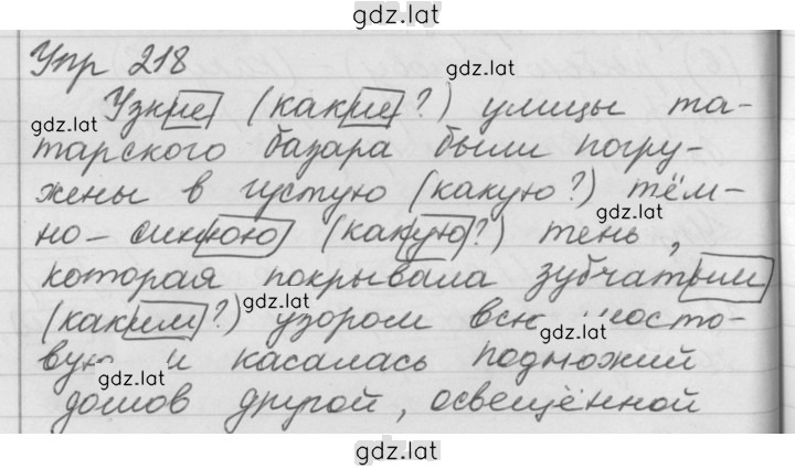 Решение задания № 218 — страница 1