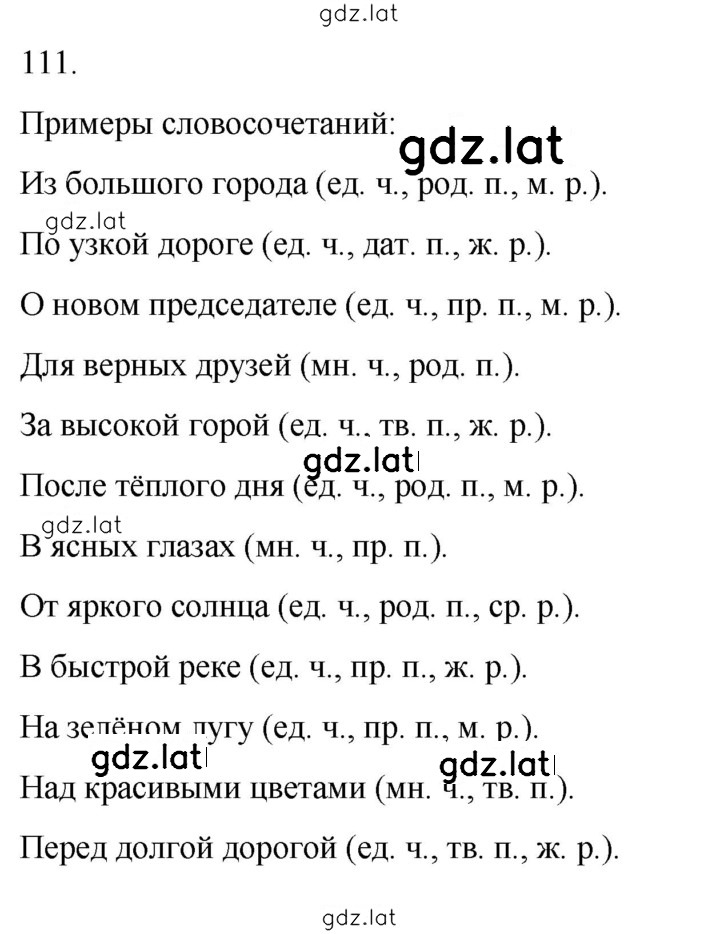 Решение задания № 111 — страница 1