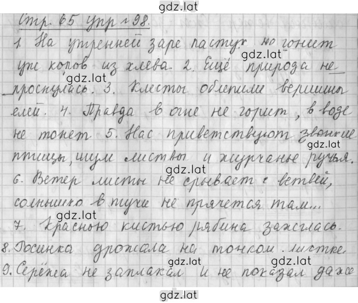 Решение задания № 98 — страница 1