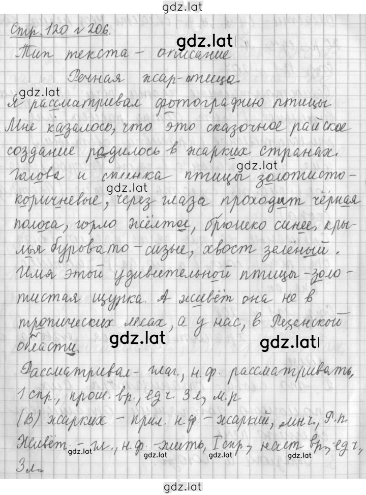 Решение задания № 206 — страница 1