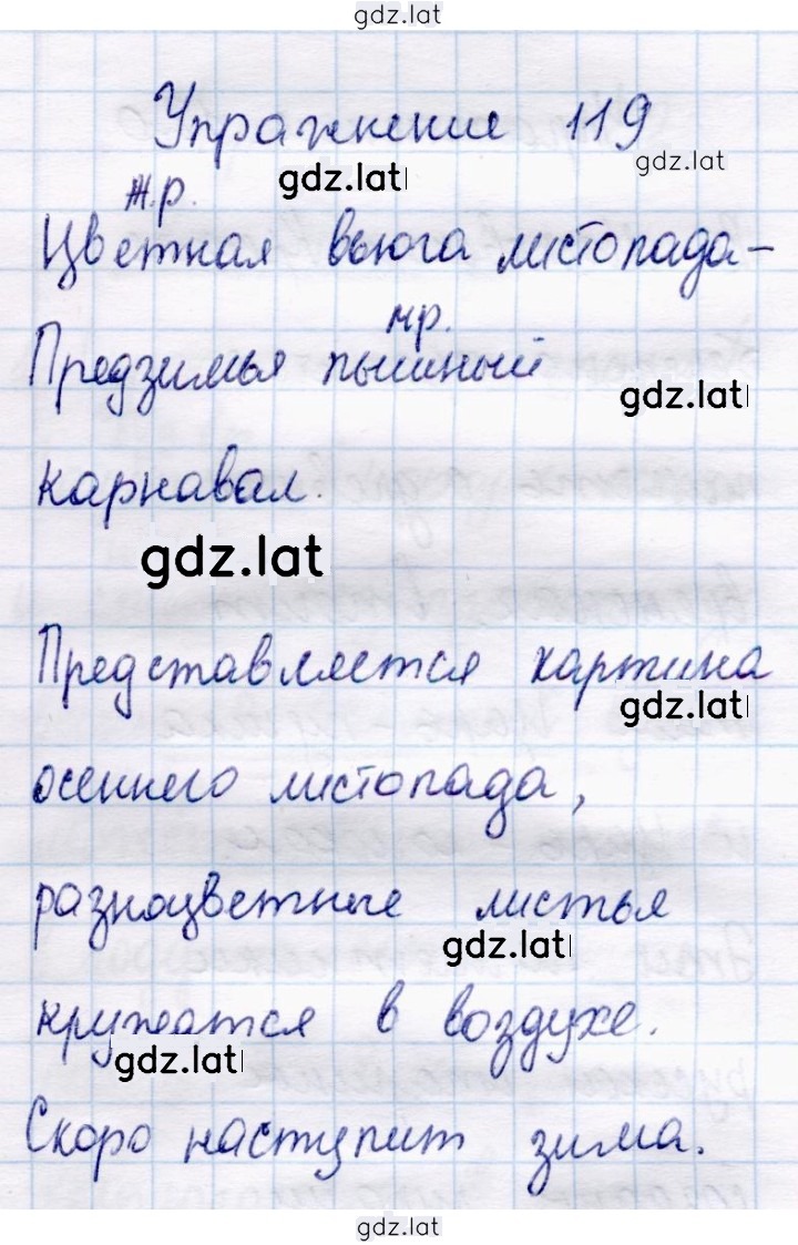 Решение задания № 119 — страница 1