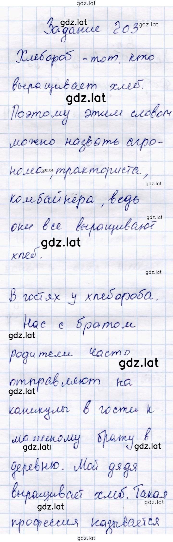 Решение задания № 203 — страница 1