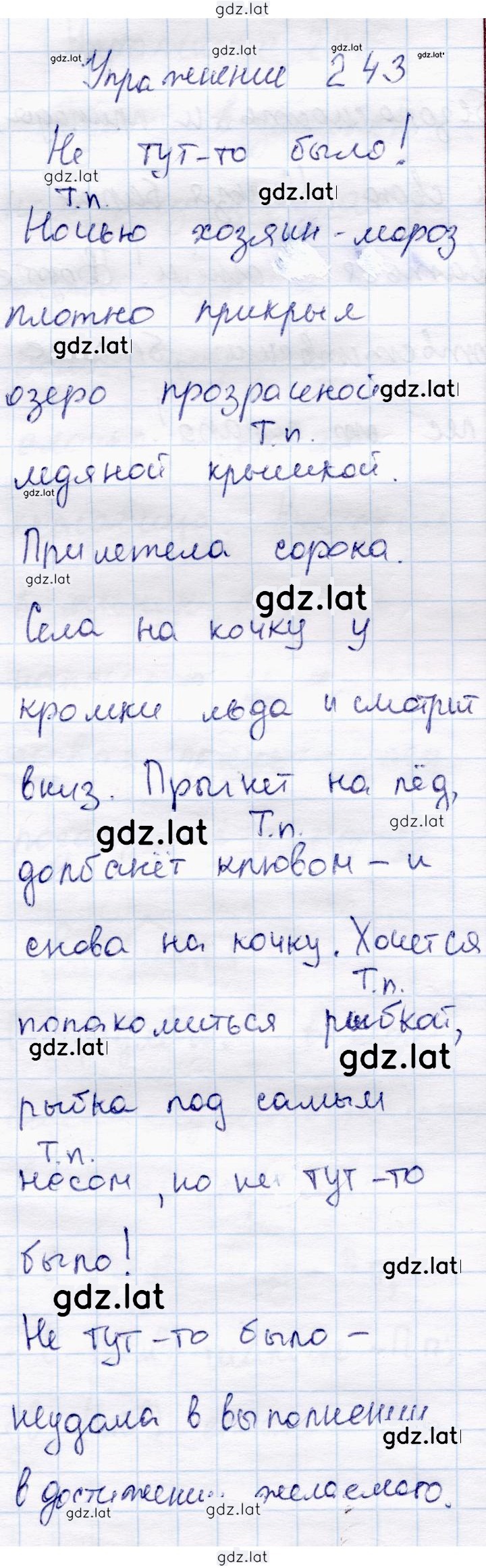 Решение задания № 243 — страница 1