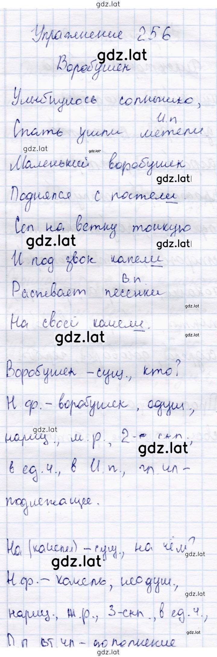 Решение задания № 256 — страница 1