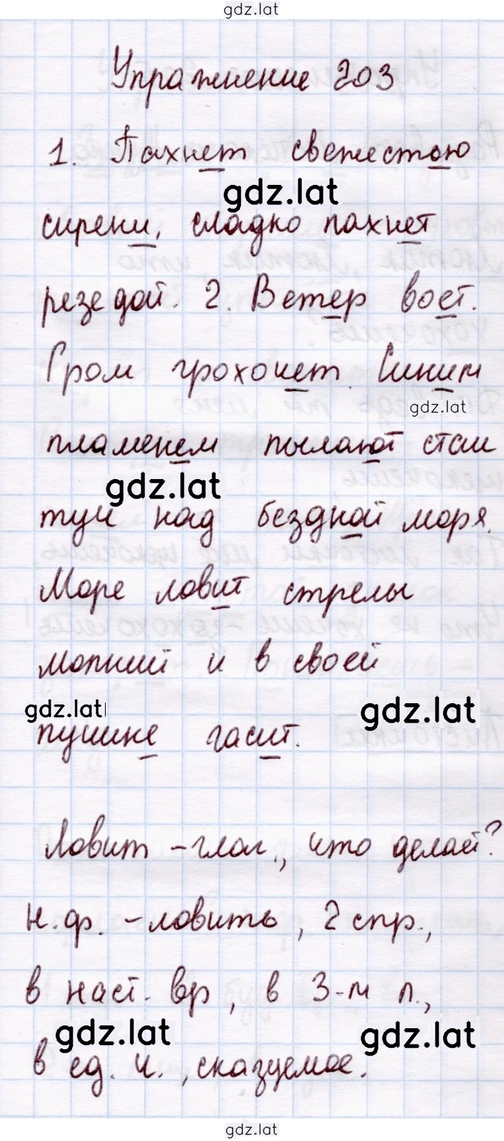 Решение задания № 203 — страница 1