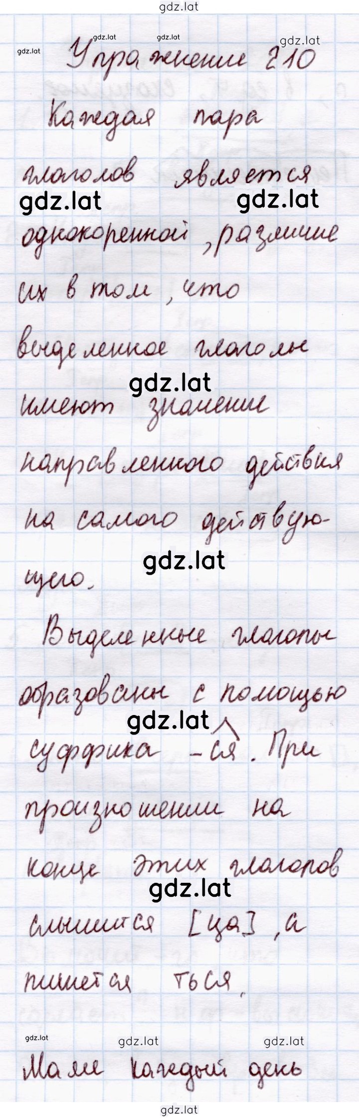 Решение задания № 210 — страница 1