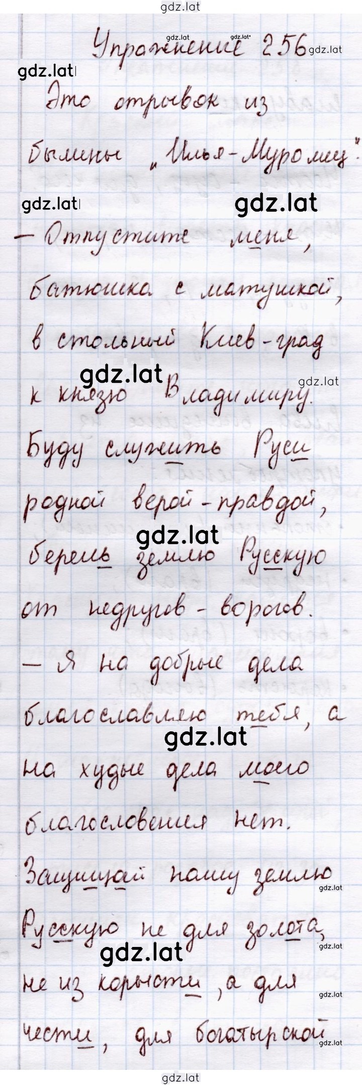 Решение задания № 256 — страница 1