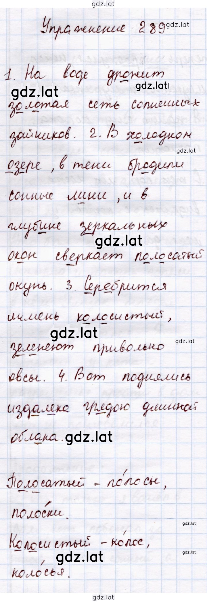 Решение задания № 289 — страница 1