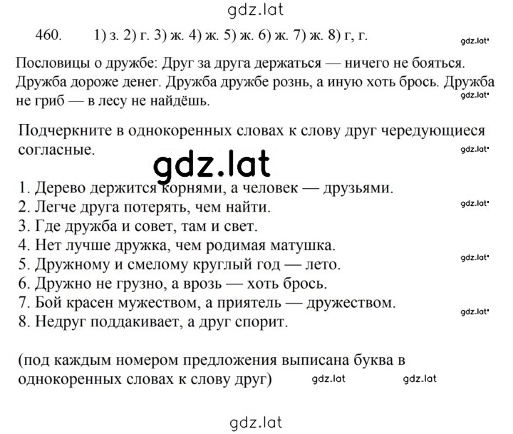 Решение задания № 460 — страница 1