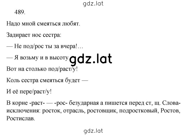 Решение задания № 489 — страница 1