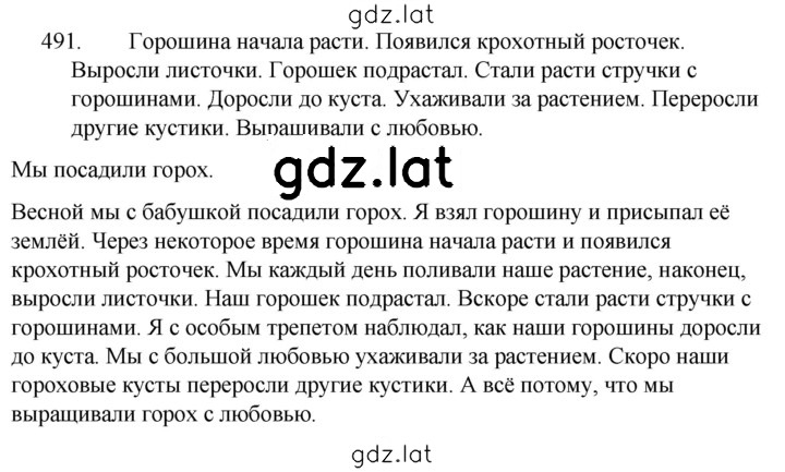 Решение задания № 491 — страница 1