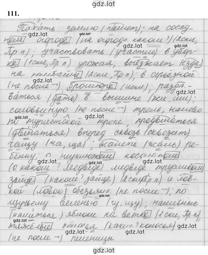 Решение задания № 111 — страница 1