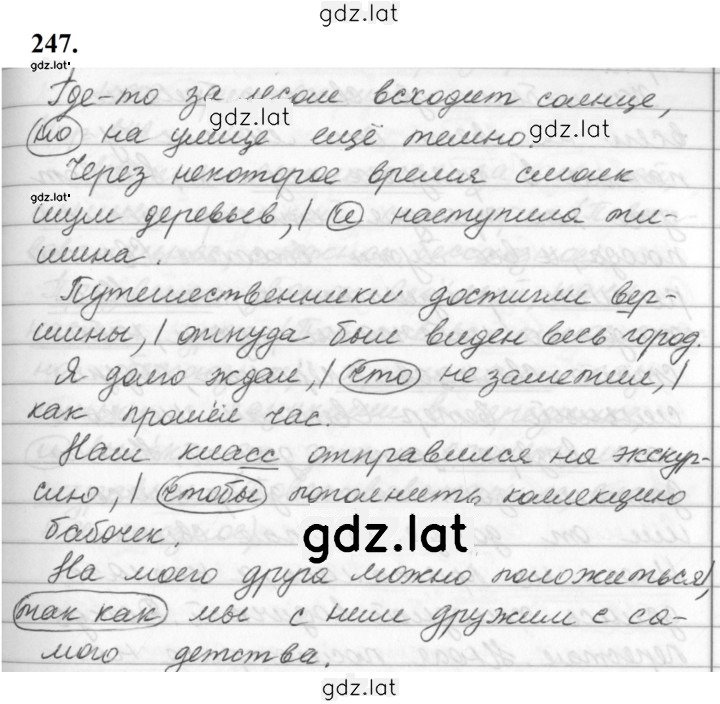 Решение задания № 247 — страница 1
