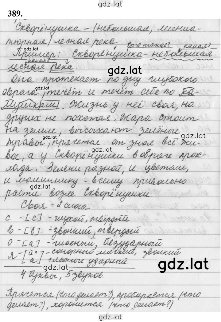 Решение задания № 389 — страница 1