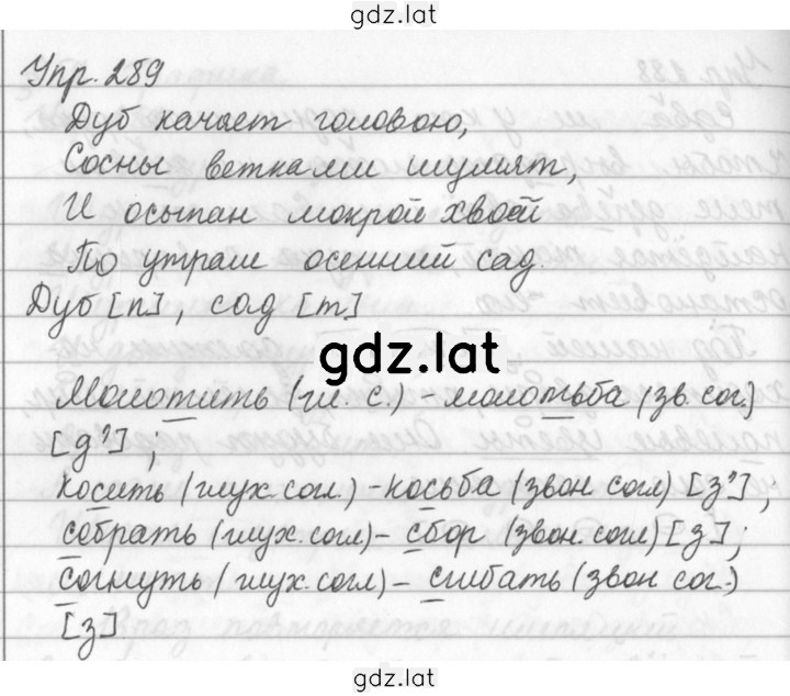 Решение задания № 289 — страница 1