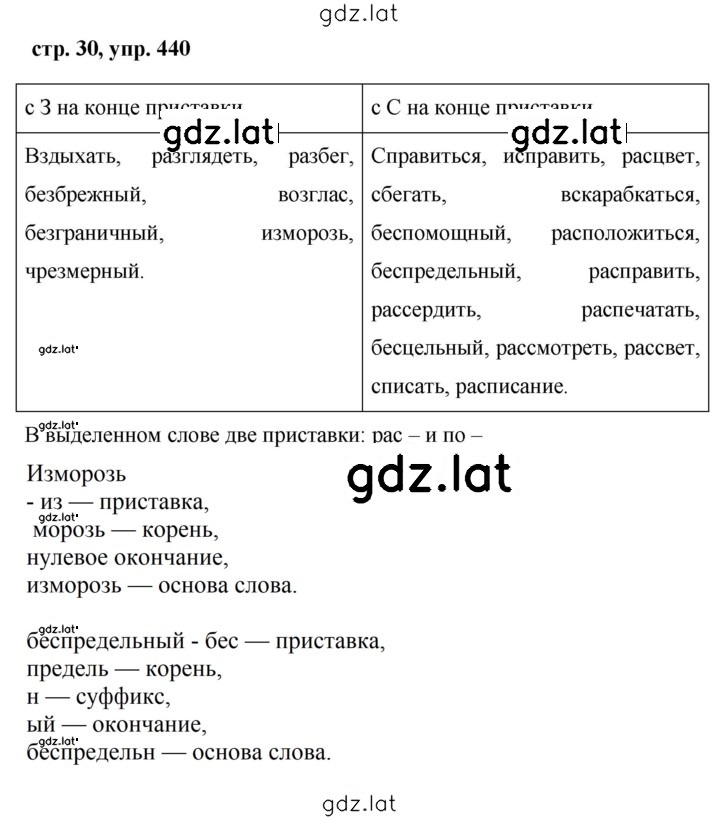 Решение задания № 440 — страница 1