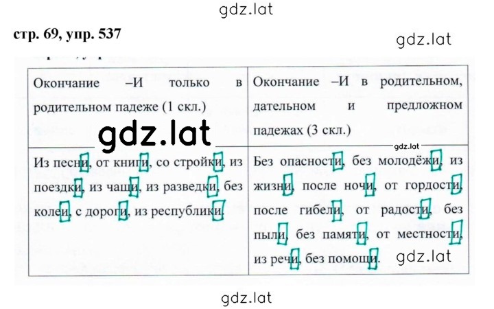 Решение задания № 537 — страница 1