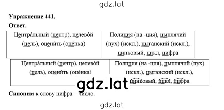 Решение задания № 441 — страница 1