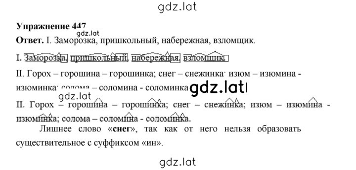 Решение задания № 447 — страница 1