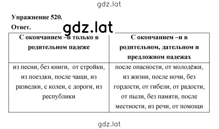 Решение задания № 520 — страница 1