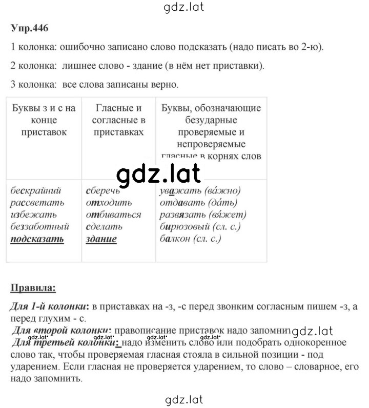 Решение задания № 446 — страница 1