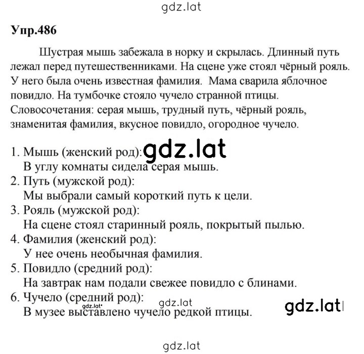 Решение задания № 486 — страница 1