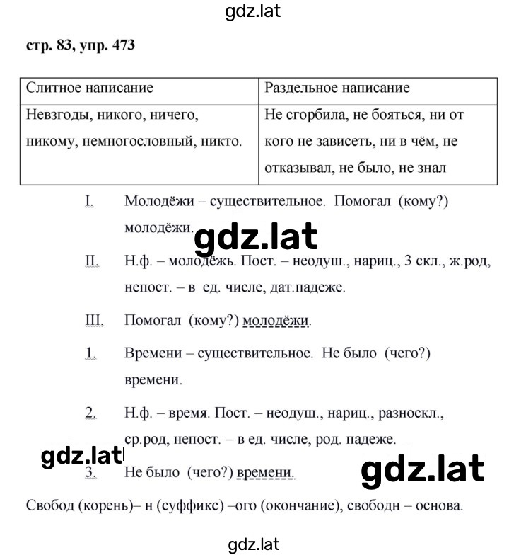 Решение задания № 473 — страница 1