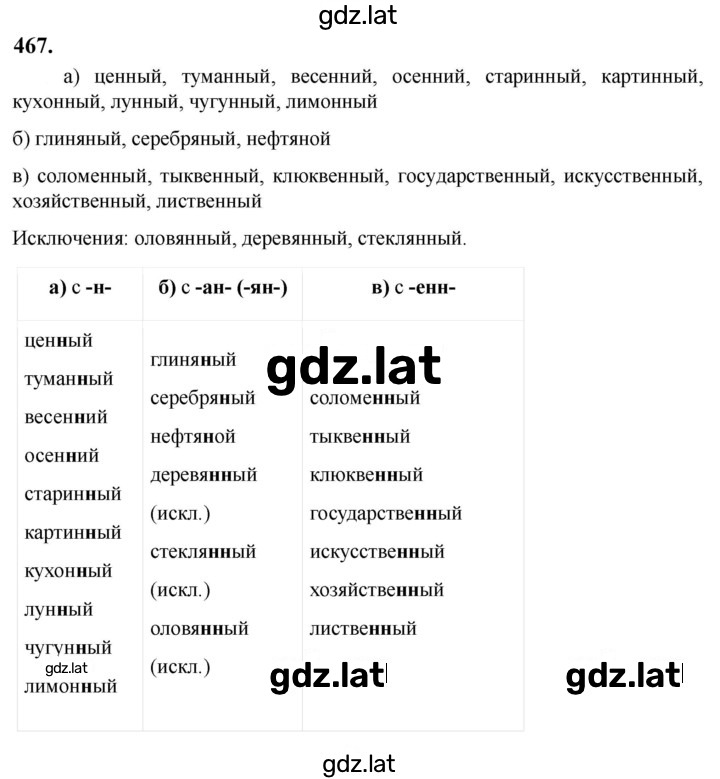 Решение задания № 467 — страница 1