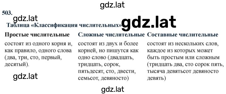 Решение задания № 503 — страница 1