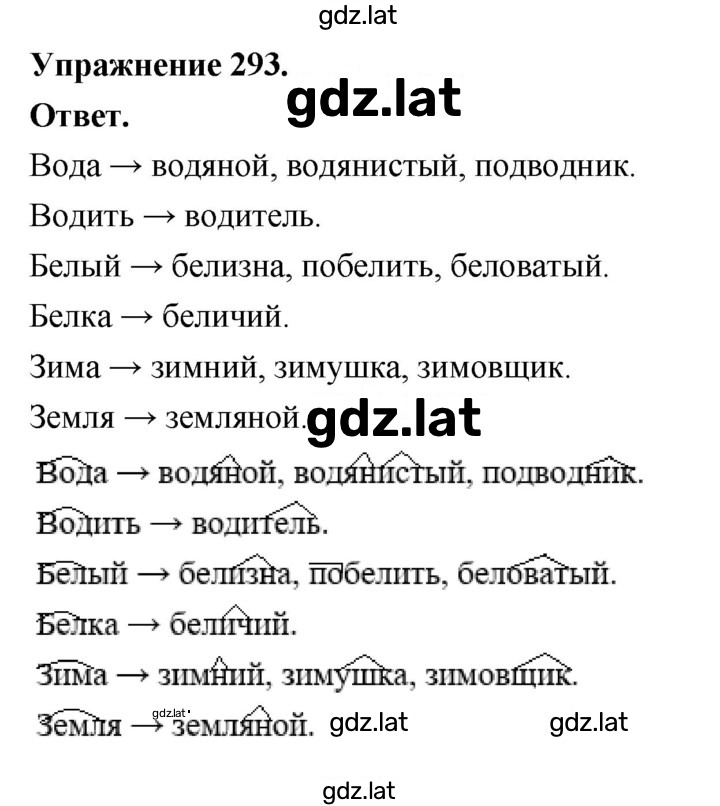 Решение задания № 293 — страница 1